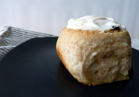 frosted cinnamon bun